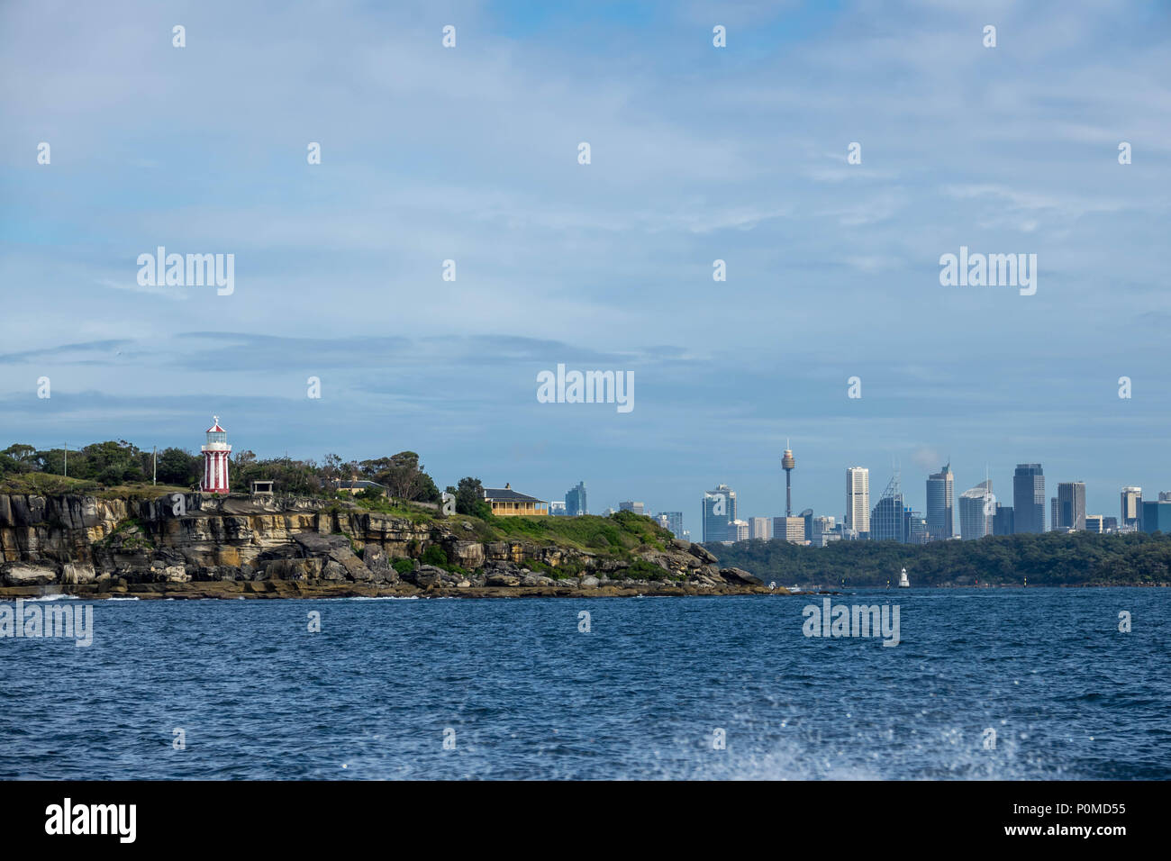 Sydney skyline della città da teste di Sydney Foto Stock
