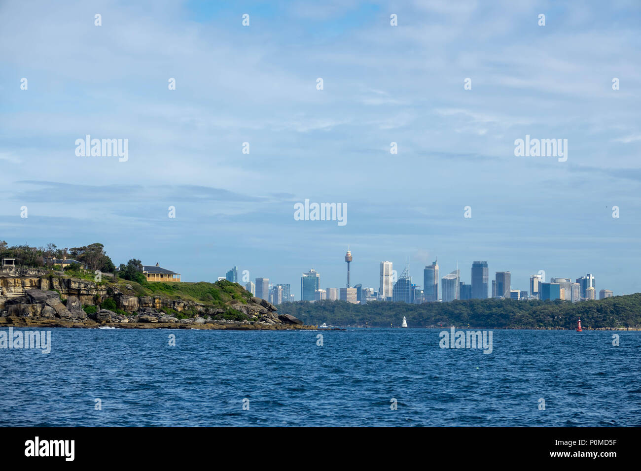 Sydney skyline della città da teste di Sydney Foto Stock