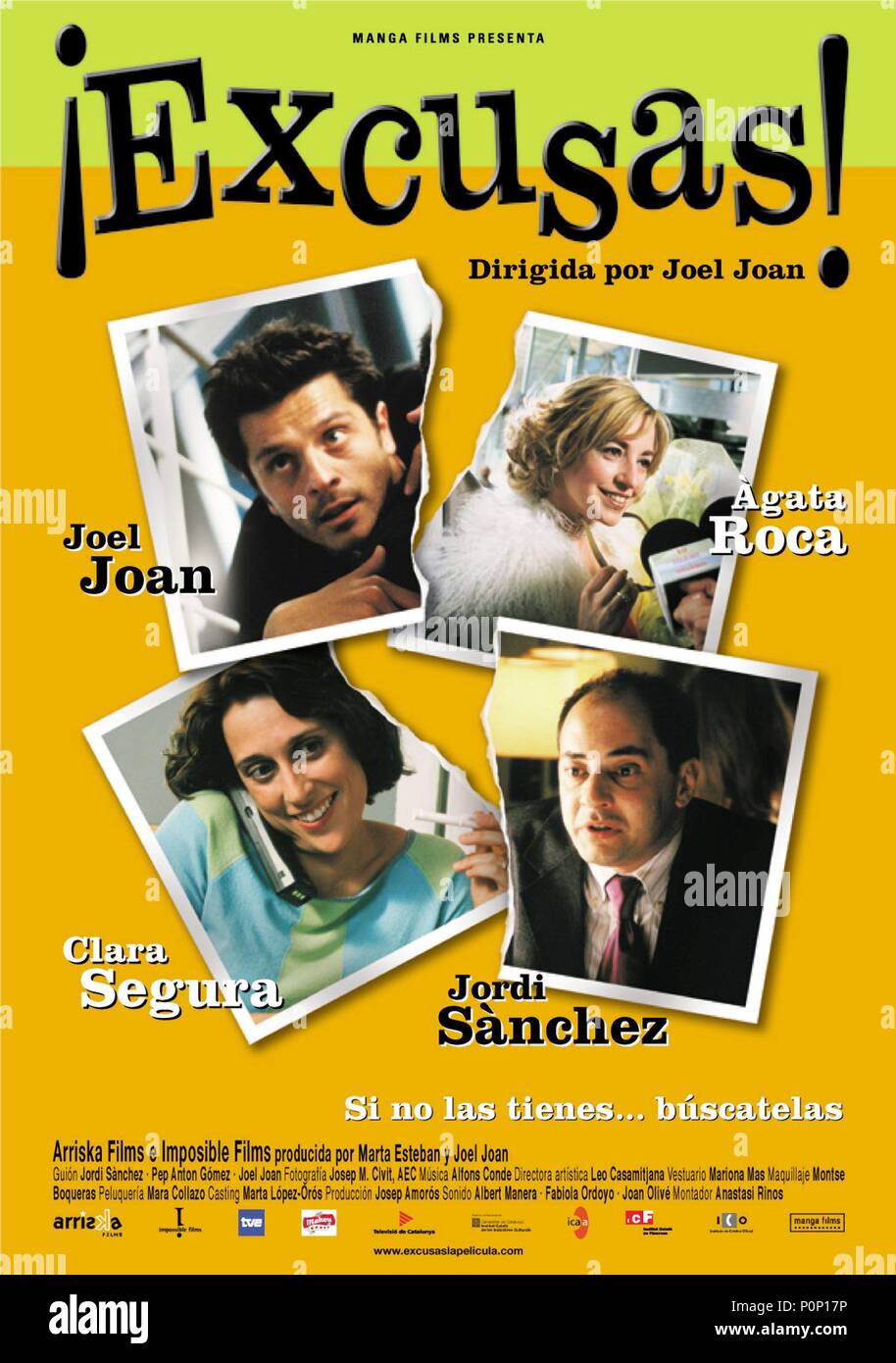 Pellicola originale titolo: scuse!. Titolo inglese: scuse. Regista: JOEL JOAN. Anno: 2003. Credito: ARRISKA FILM/IMPOSIBLE FILMS / Album Foto Stock