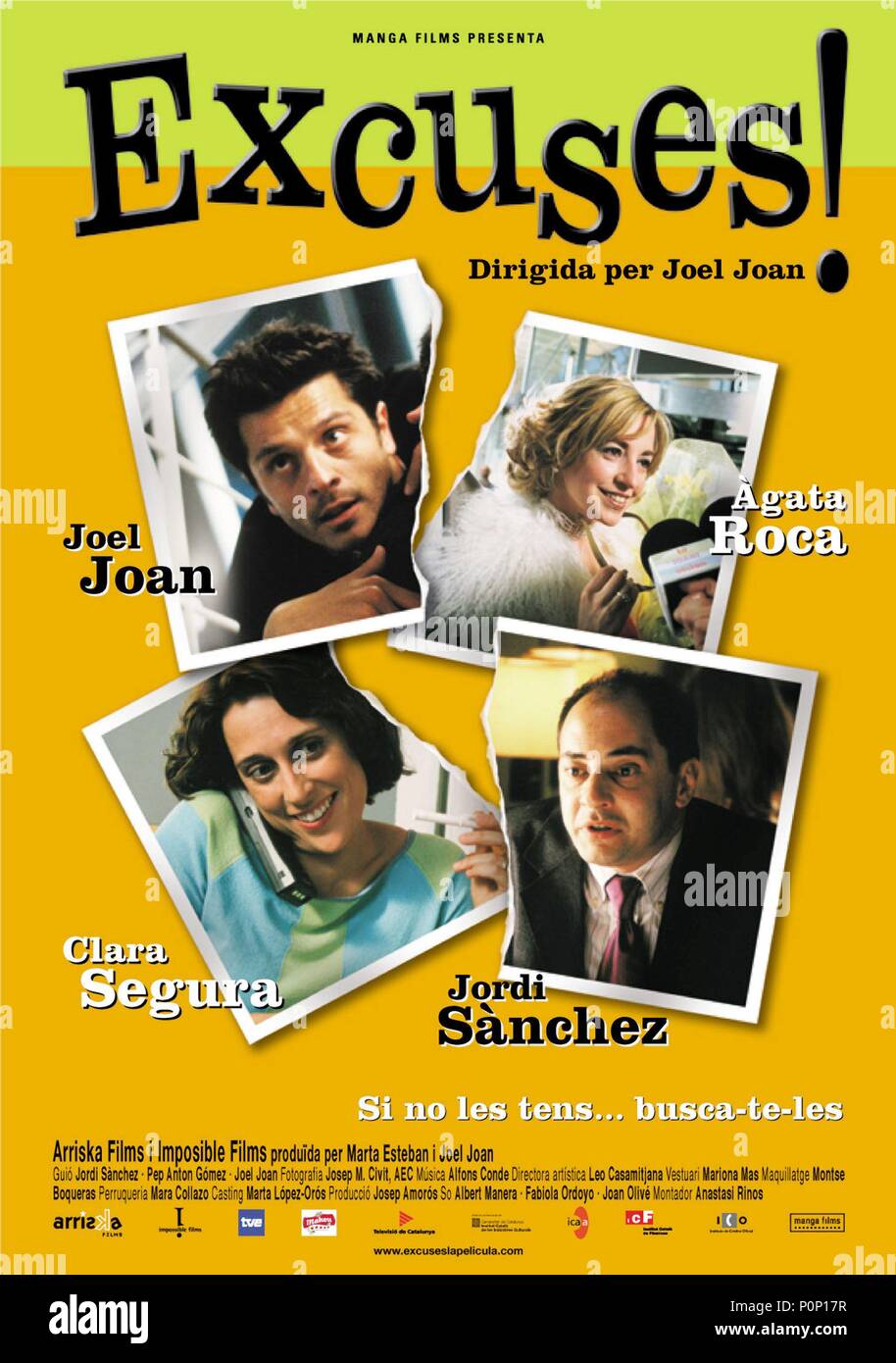 Pellicola originale titolo: scuse!. Titolo inglese: scuse. Regista: JOEL JOAN. Anno: 2003. Credito: ARRISKA FILM/IMPOSIBLE FILMS / Album Foto Stock