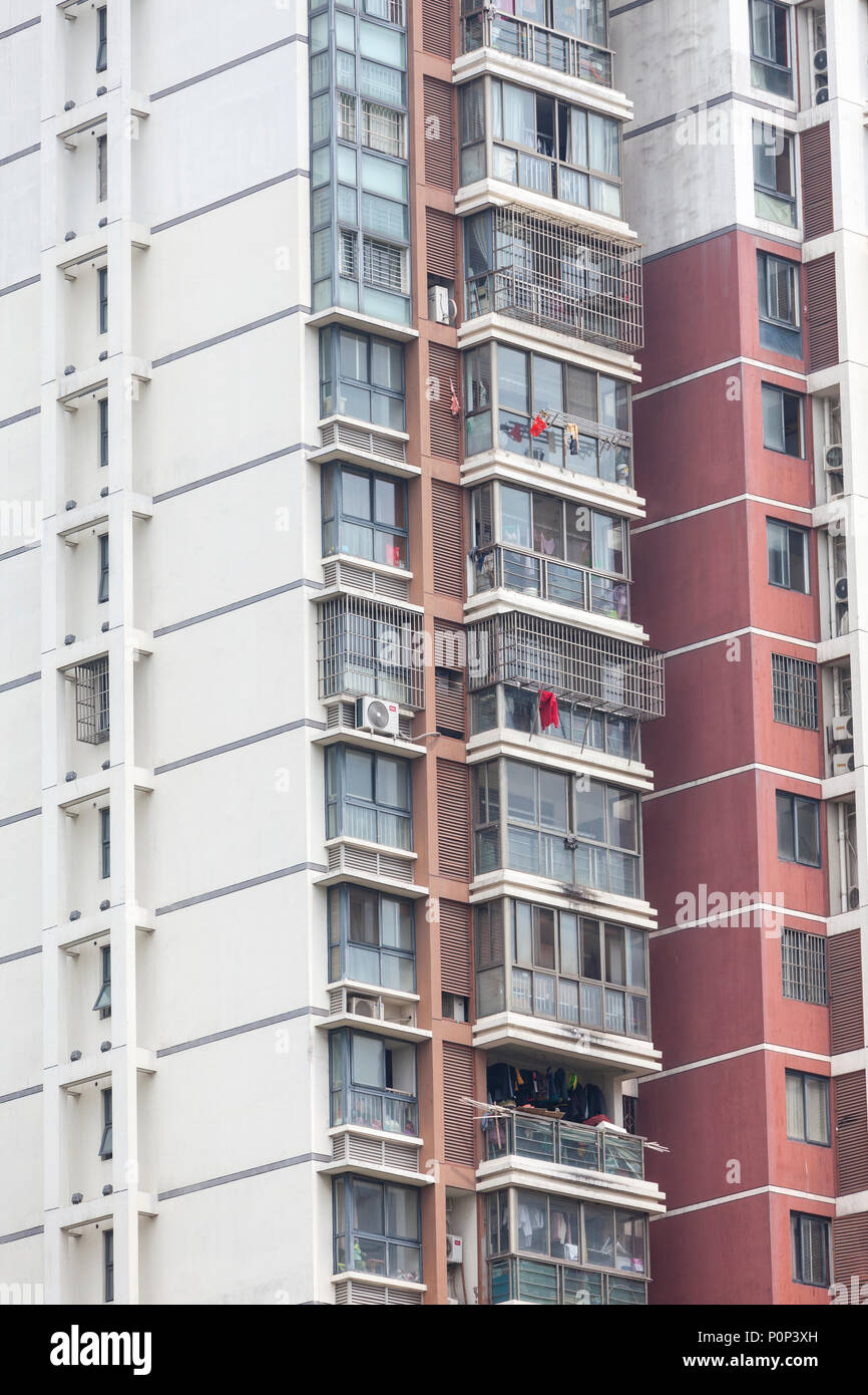 Suzhou, Jiangsu, Cina. Moderno edificio di appartamenti. Foto Stock