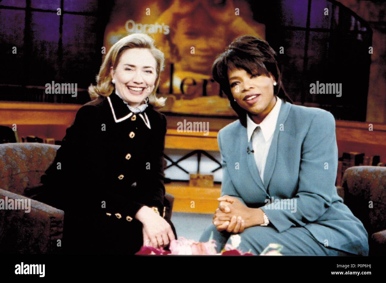 Pellicola originale titolo: Oprah Winfrey, IL-TV. Titolo inglese: L'Oprah Winfrey. Anno: 1986. Stelle: Oprah Winfrey; HILLARY CLINTON. Credito: HBO / Album Foto Stock