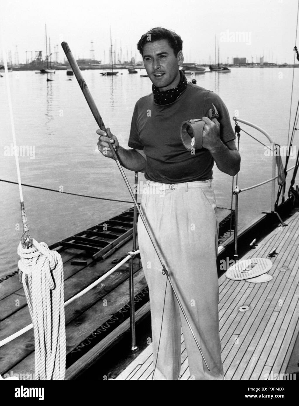 Stelle: Errol Flynn. Foto Stock