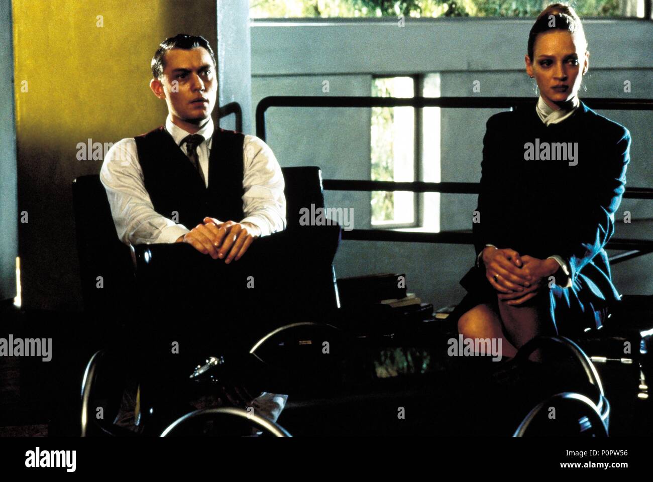 Pellicola originale titolo: GATTACA. Titolo inglese: GATTACA. Regista: Andrew Niccol. Anno: 1997. Stelle: Uma Thurman; Jude Law. Credito: COLUMBIA TRI STAR / Album Foto Stock