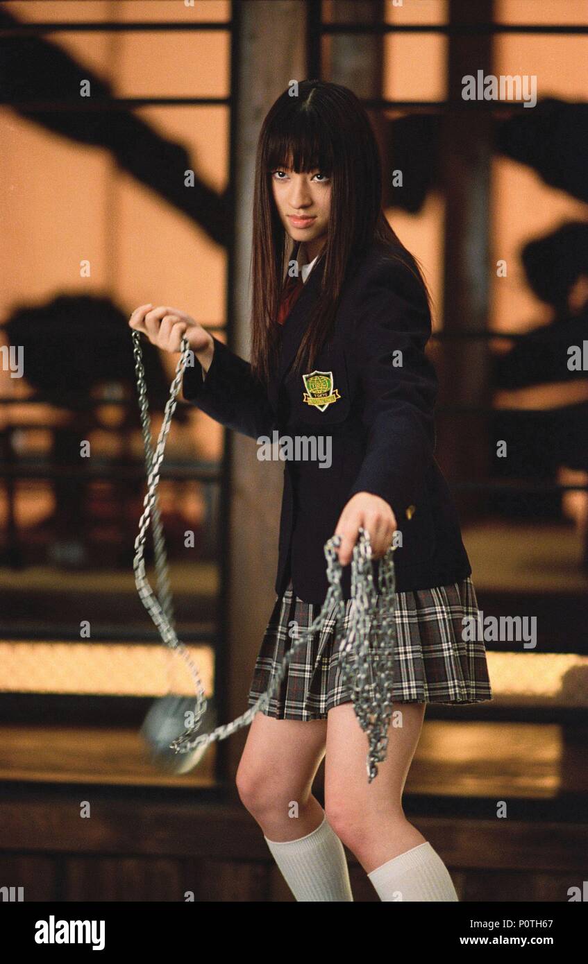 Pellicola originale titolo: KILL BILL: VOL. 1. Titolo inglese: KILL BILL: VOL. 1. Regista: Quentin Tarantino. Anno: 2003. Stelle: CHIAKI KURIYAMA. Copyright: Editoriale all'interno di utilizzare solo. Questa è una distribuita pubblicamente handout. I diritti di accesso soltanto, senza licenza di copyright fornite. Autorizzazione obbligatoria per Visual Icona (www.visual-icon.com) è richiesto per la riproduzione di questa immagine. Credito: MIRAMAX / Album Foto Stock