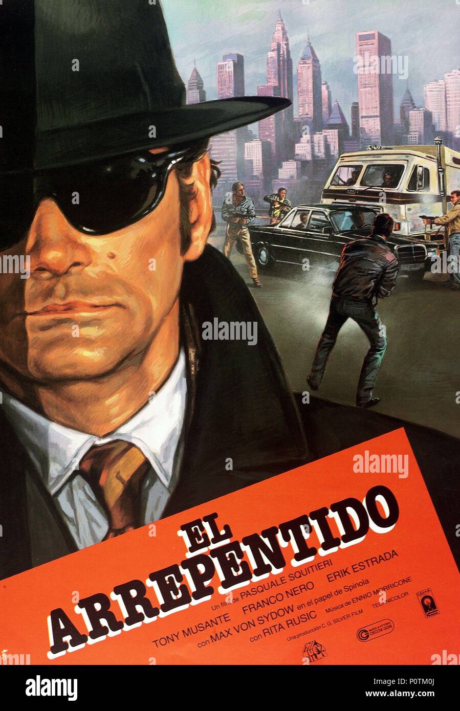 Pellicola originale titolo: Il pentito. Titolo inglese: il pentito. Regista: PASQUALE SQUITIERI. Anno: 1985. Credito: C.G. Pellicola di argento / Album Foto Stock