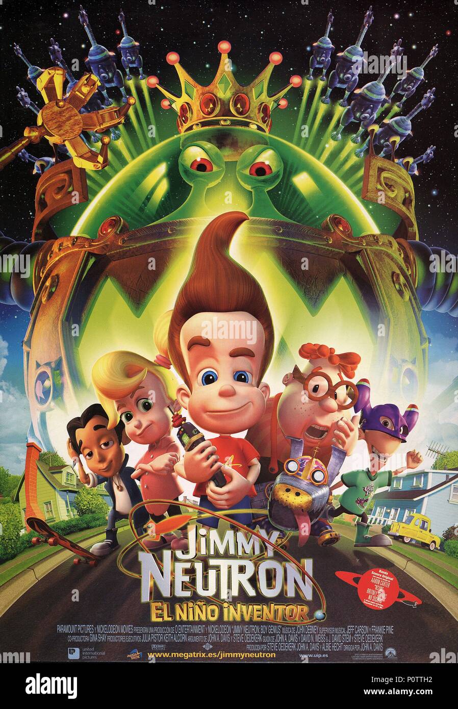 Pellicola originale titolo: JIMMY NEUTRON: BOY GENIUS. Titolo inglese: JIMMY NEUTRON: BOY GENIUS. Regista: John A. DAVIS. Anno: 2001. Credito: Nickelodeon Movies/DNA Productions/O ENTERTAINMENT / Album Foto Stock