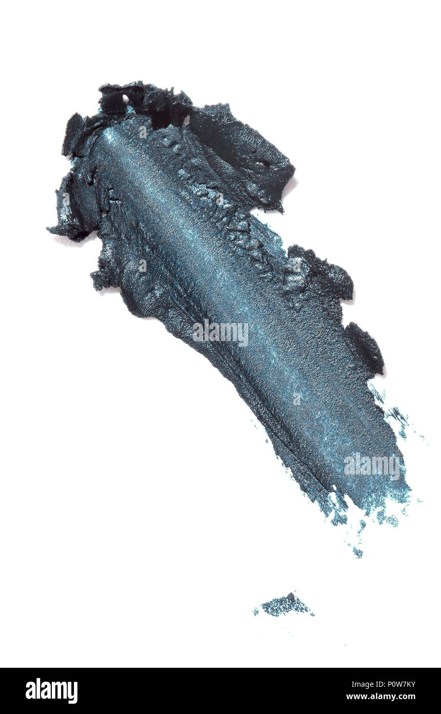 Isolato astratta spessa scura rossetto ombra su sfondo bianco Foto Stock