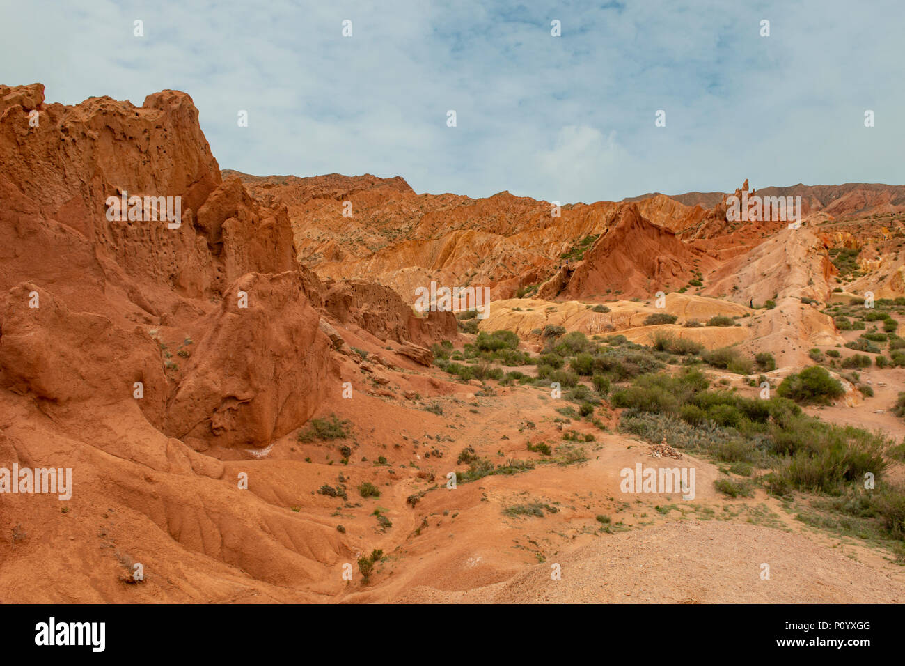 Fiaba Canyon, vicino Issyk Kul, Kirghizistan Foto Stock