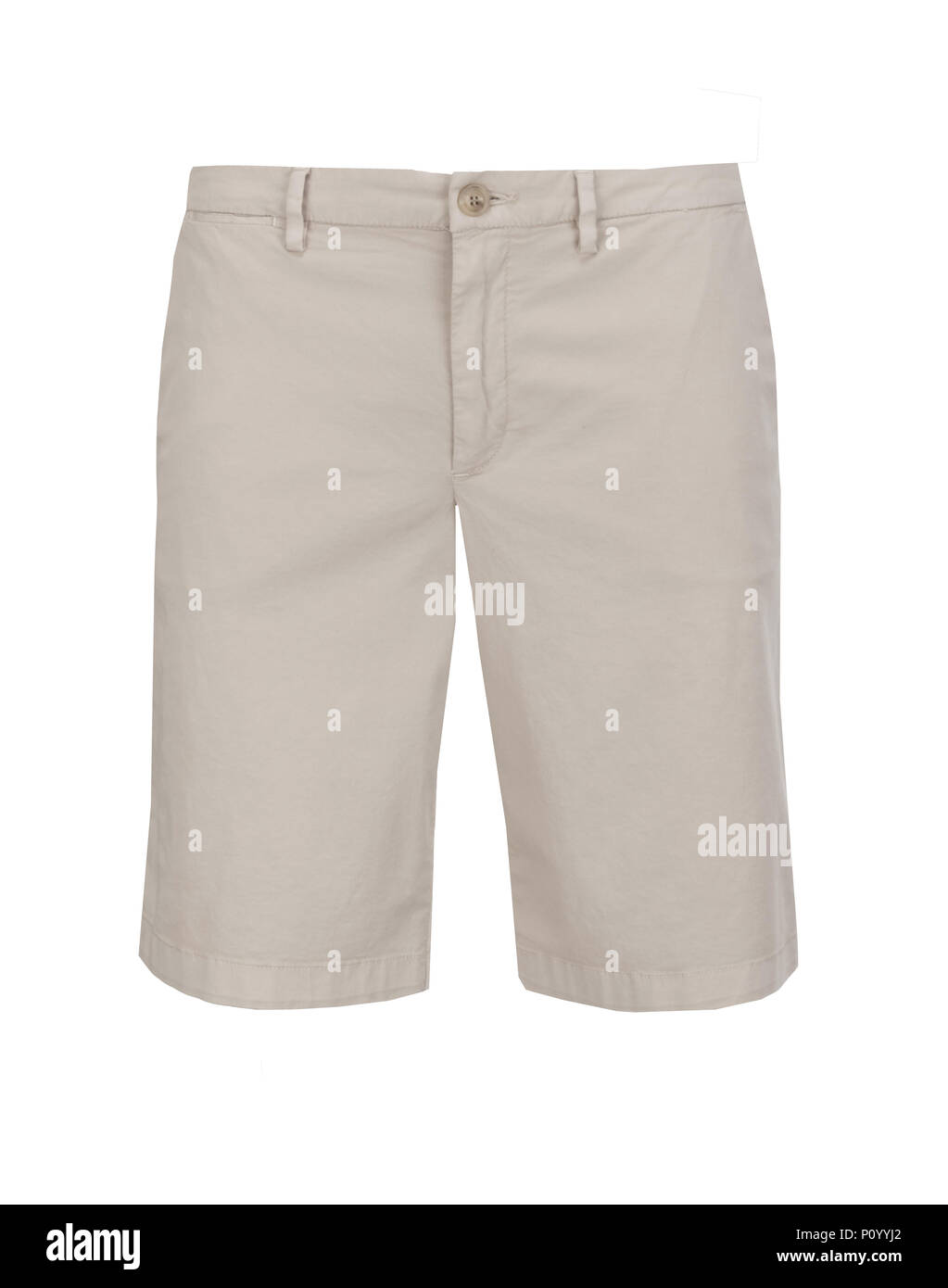 Uomini, shorts. Pantaloni corti nel colore della luce Foto Stock