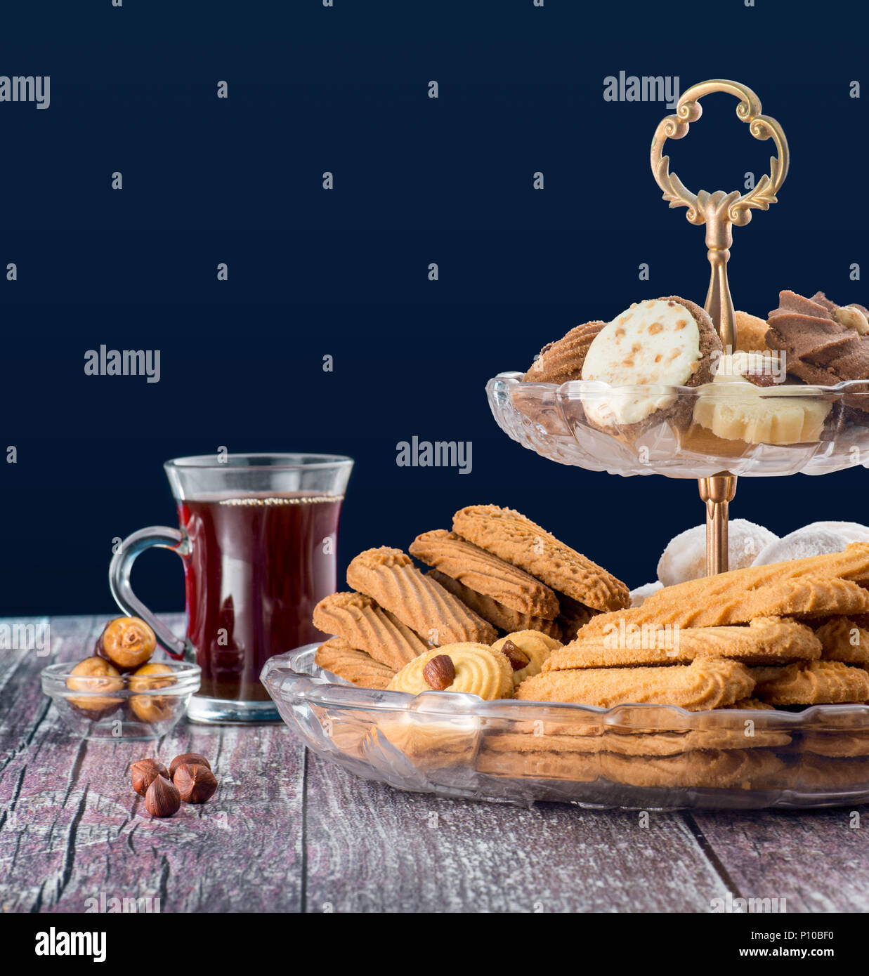 Eid ElFitr biscotti dolci con zucchero, festa musulmana Foto Stock