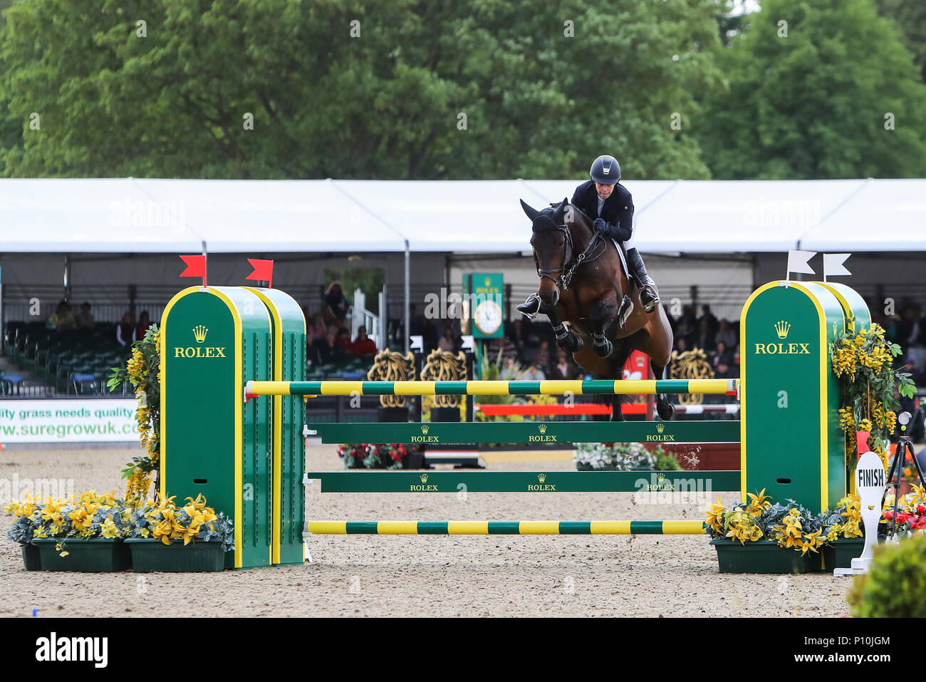 Il 2018 Royal Windsor Horse Show avviene nel terreno privato sul Castello di Windsor con: atmosfera dove: Windsor, Regno Unito quando: 10 maggio 2018 Credit: John Rainford/WENN.com Foto Stock