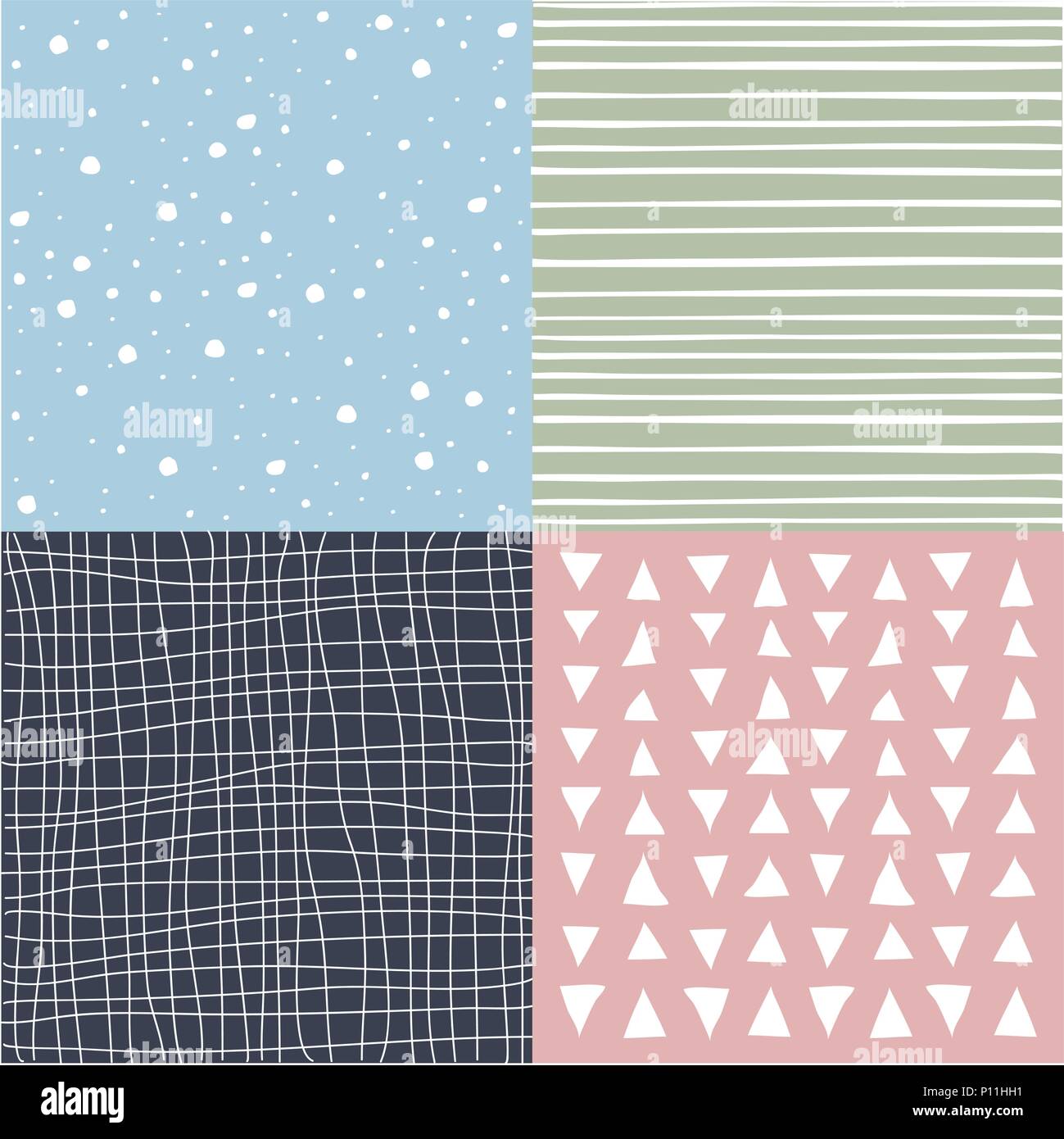 Serie di modelli senza giunture Illustrazione Vettoriale