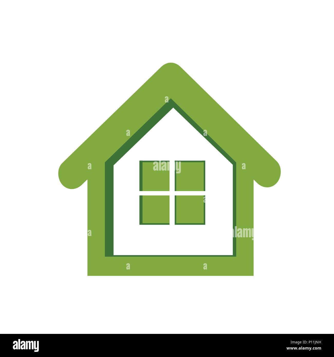 Green House icona, clipart Illustrazione Vettoriale