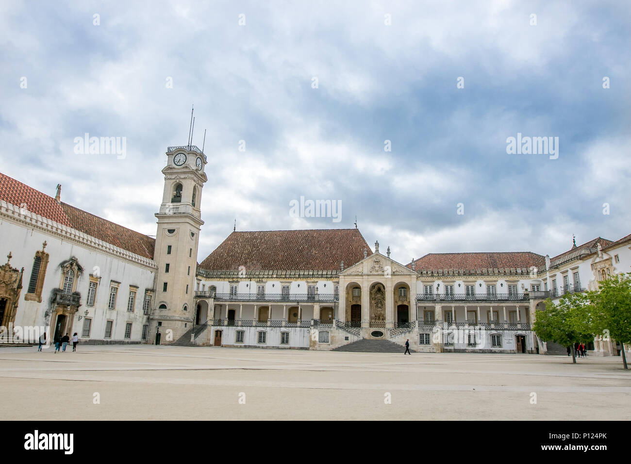 Cortile interno dell'Università di Coimbra. Foto Stock