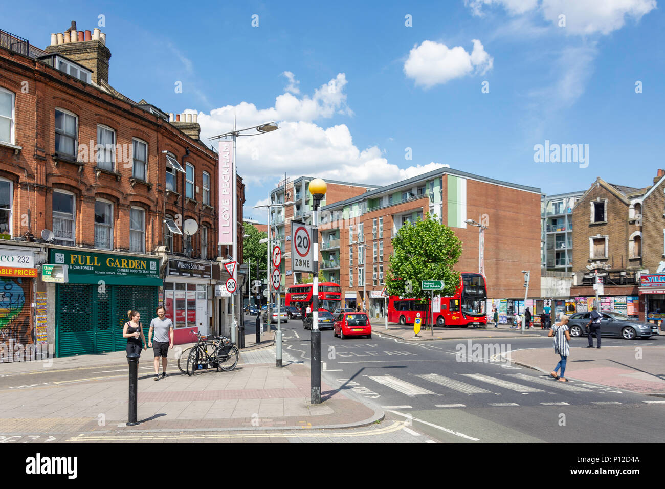 La segala Lane, Peckham Rye, Peckham, del London borough di Southwark, Greater London, England, Regno Unito Foto Stock