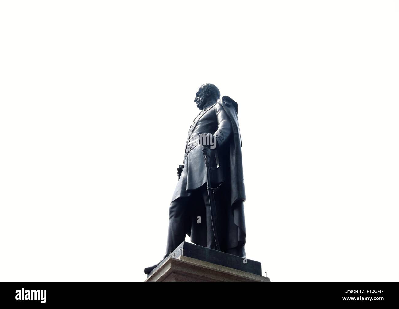 Il Generale Charles James Napier statua in Trafalgar Square, London, Regno Unito Foto Stock