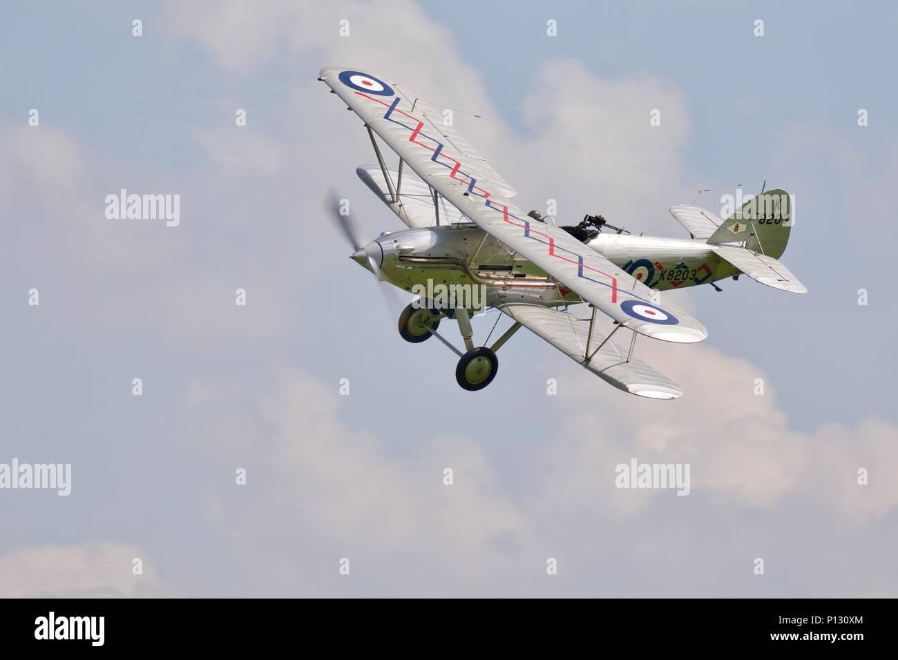 1937 Hawker Demon battenti al Fly Navy in airshow Shuttleworth il 3 giugno 2018 Foto Stock