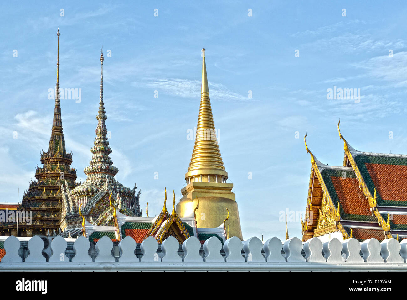 Il Wat Phra Kaew a Bangkok in Thailandia Foto Stock