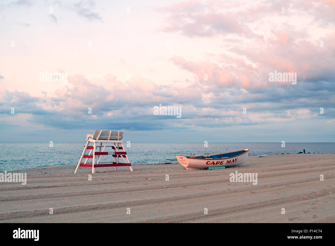 Strumenti del commercio bagnino, Cape May, New Jersey, STATI UNITI D'AMERICA Foto Stock