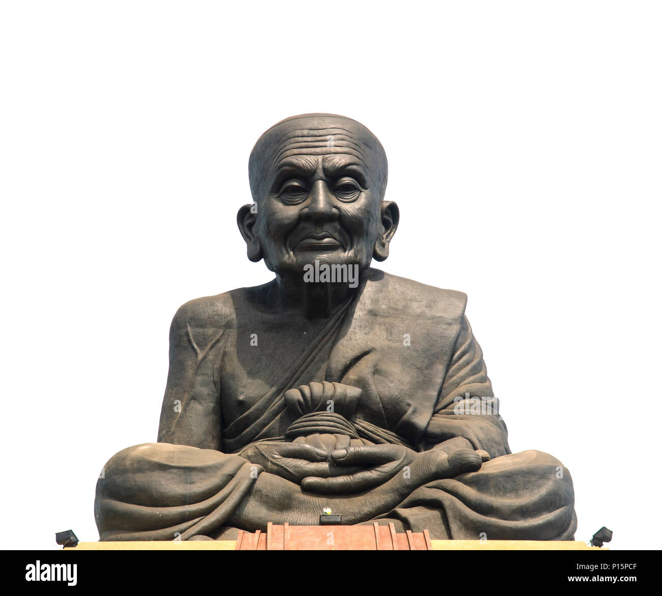 Luang Pu Toad statua del Buddha, la più grande immagine di Monaco al Wat Huay Mongkol tempio in Thailland Foto Stock