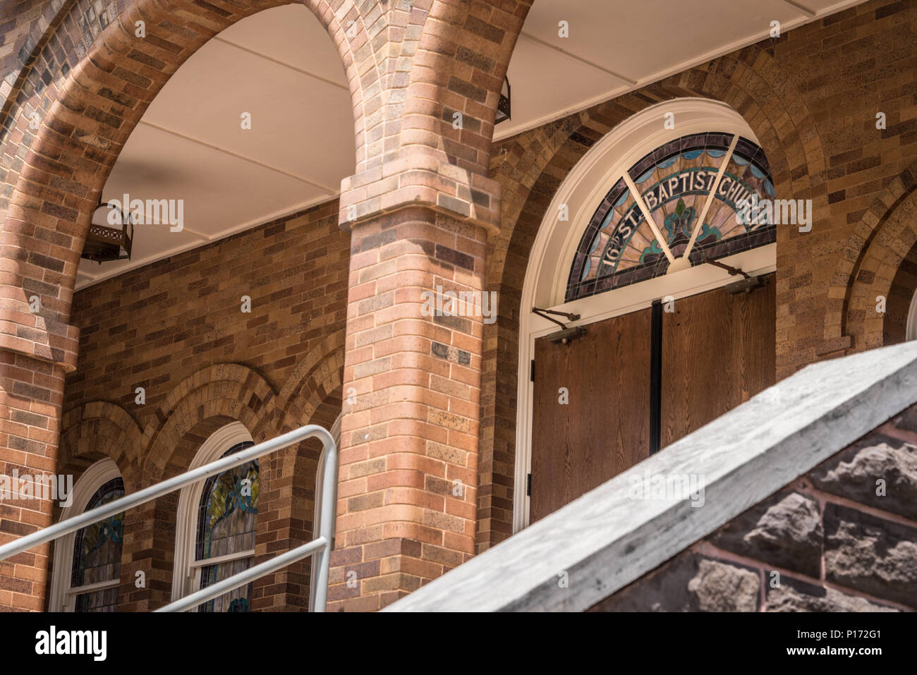 16Th Street Chiesa battista a Birmingham, AL SITO DI UN KKK bombardamenti razzista che ha ucciso quattro ragazze nere e ferito altri 22 il 15 settembre 1963. Foto Stock