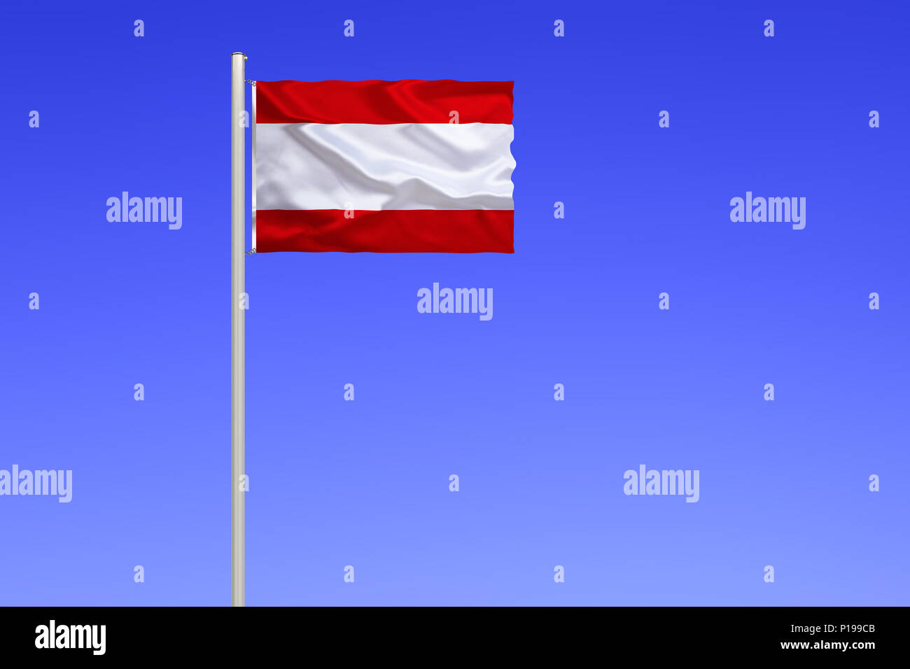 Bandiera di Tahiti, Polinesia Francese,, Flagge von Tahiti, Polynesien Franzoesisch, Foto Stock
