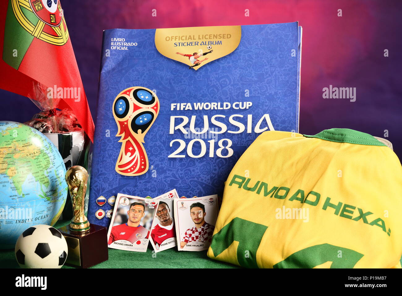 Coppa del Mondo FIFA Russia 2018 concept Foto Stock