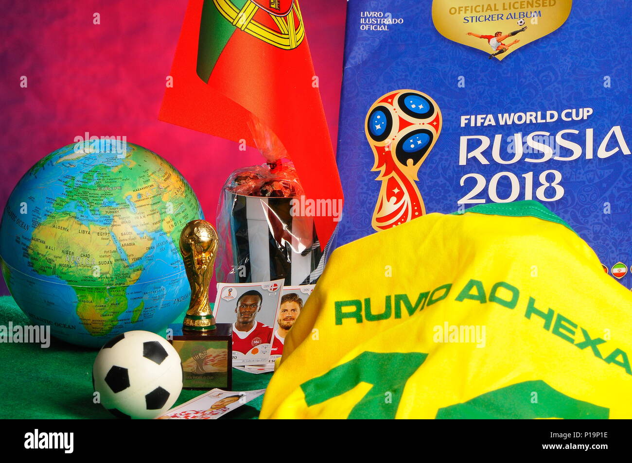 Coppa del Mondo FIFA Russia 2018 concept Foto Stock