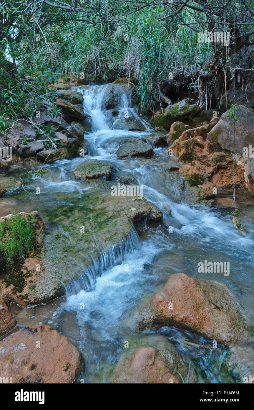Queda do Vigario cascate alte. Algarve Portogallo Foto Stock
