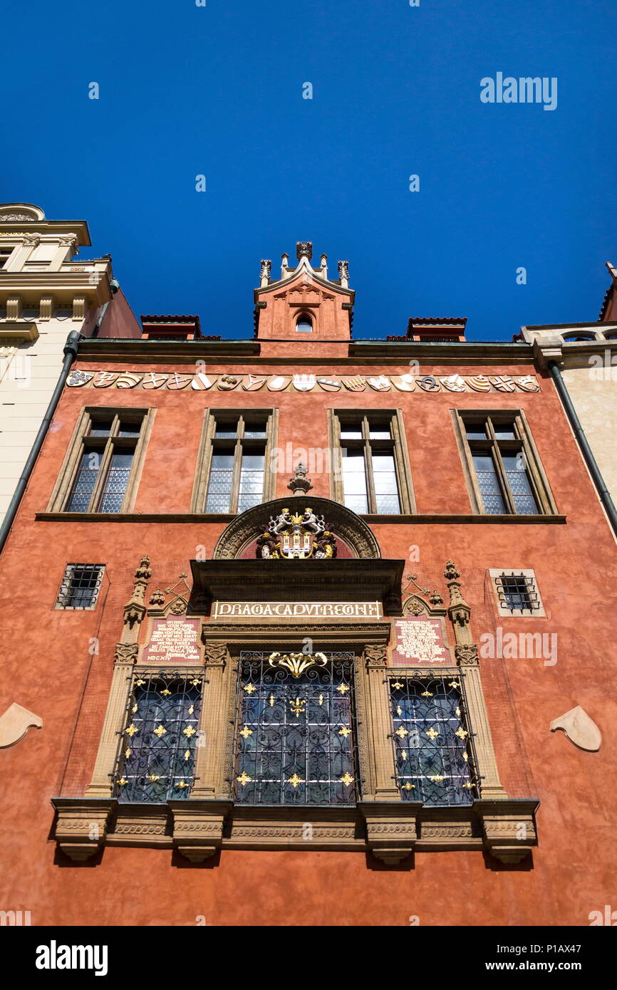 Praga stemma, Municipio della Città Vecchia di Praga, Repubblica Ceca Foto Stock