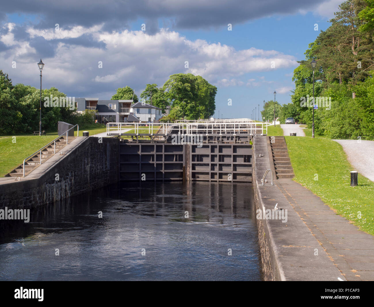Nettuno - scala il canale si blocca a Banavie, Scozia. Foto Stock