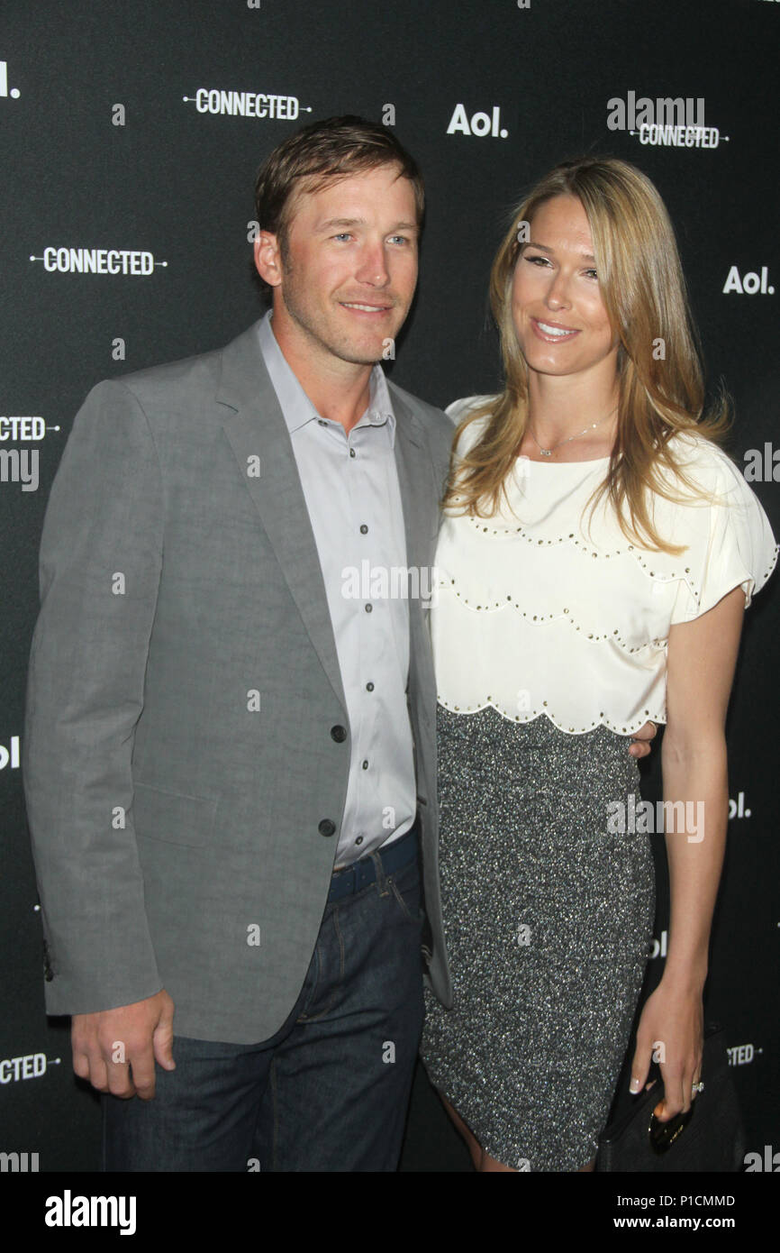 ***FILE FOTO*** Bode Miller perde la figlia in piscina DrowningNEW YORK, NY - 29 aprile: Bode Miller e Morgan Beck al 2014 AOL NewFront presso la serra Duggal on April 29, 2014 in Brooklyn borough di New York City. Credito: RW/MediaPunch Foto Stock