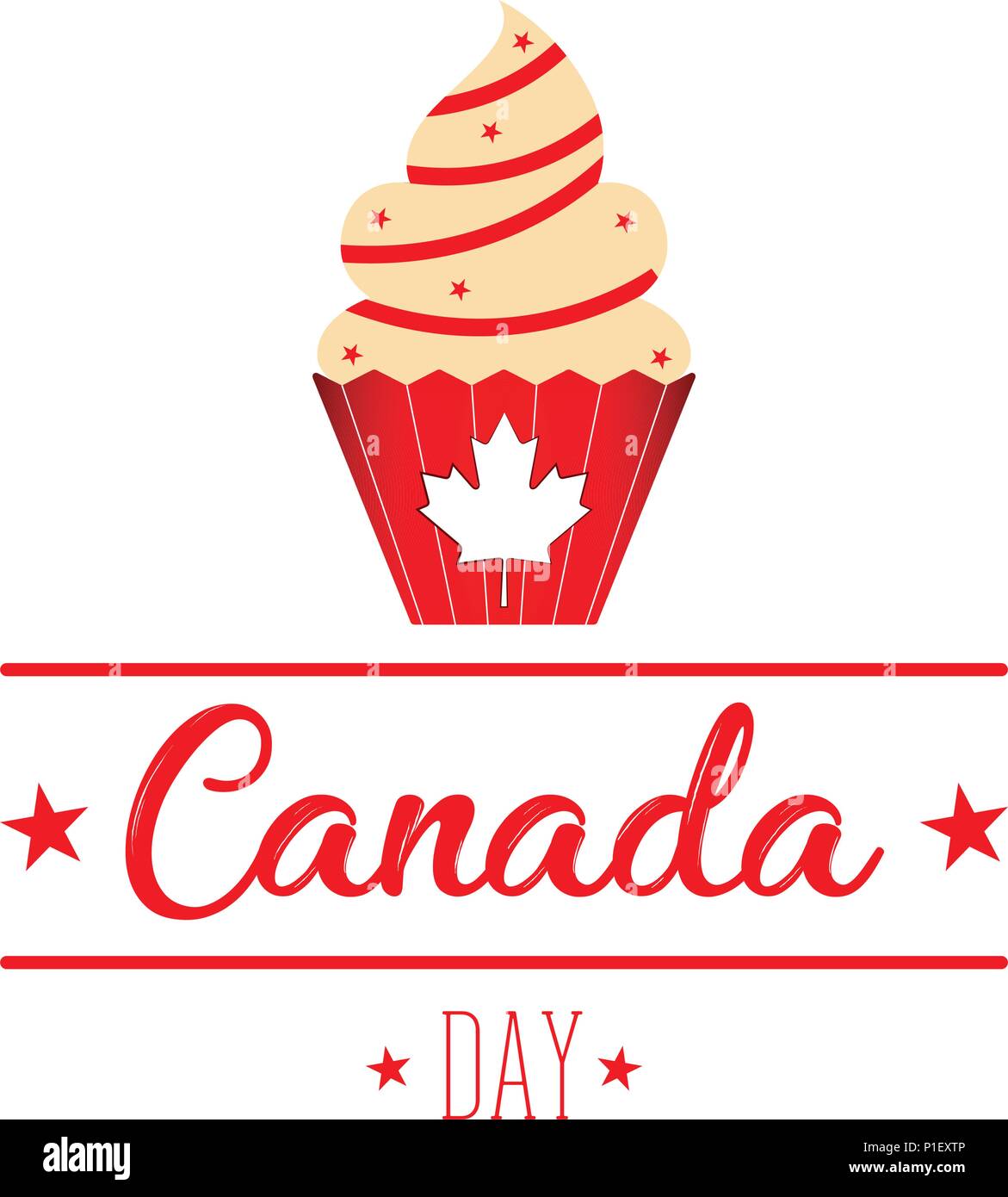 Felice giorno canada Illustrazione Vettoriale