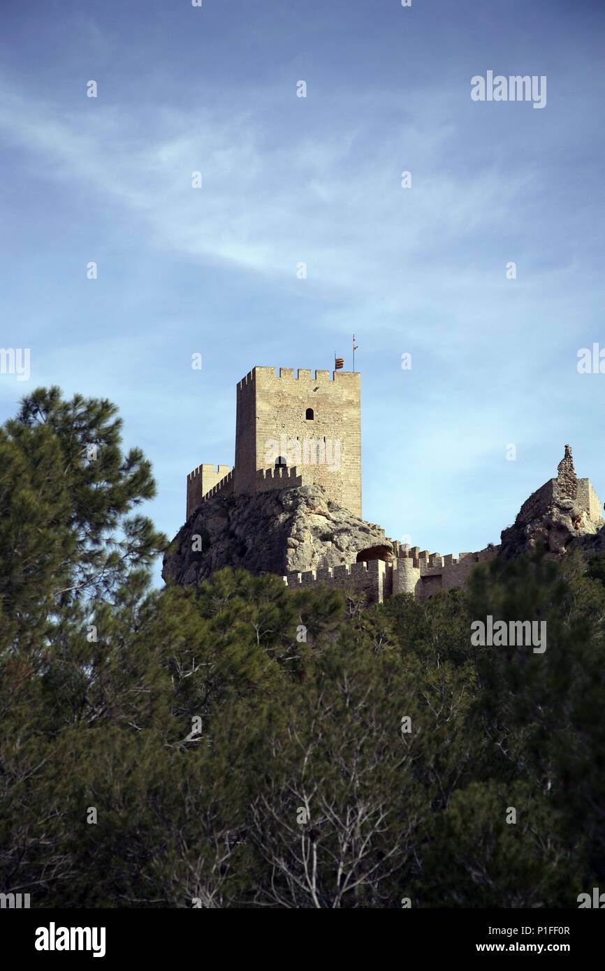 Spagna - Valencia regione autonoma - Vinalopó (distretto) - Alicante. Sax; Castillo. Foto Stock