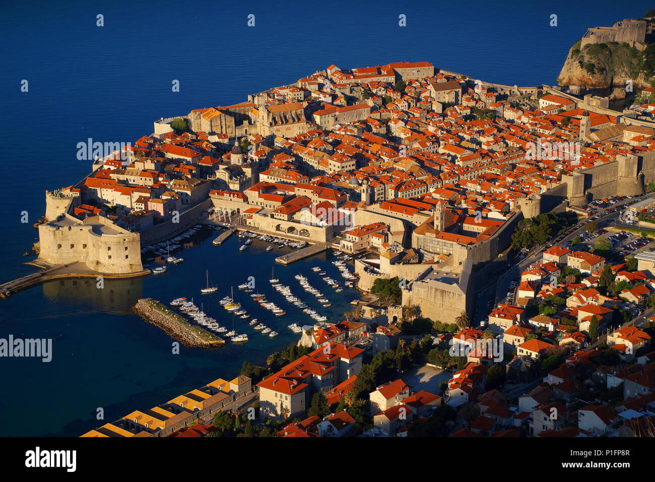 Croazia, Dubrovnik, Daemmerung,, Kroatien Foto Stock