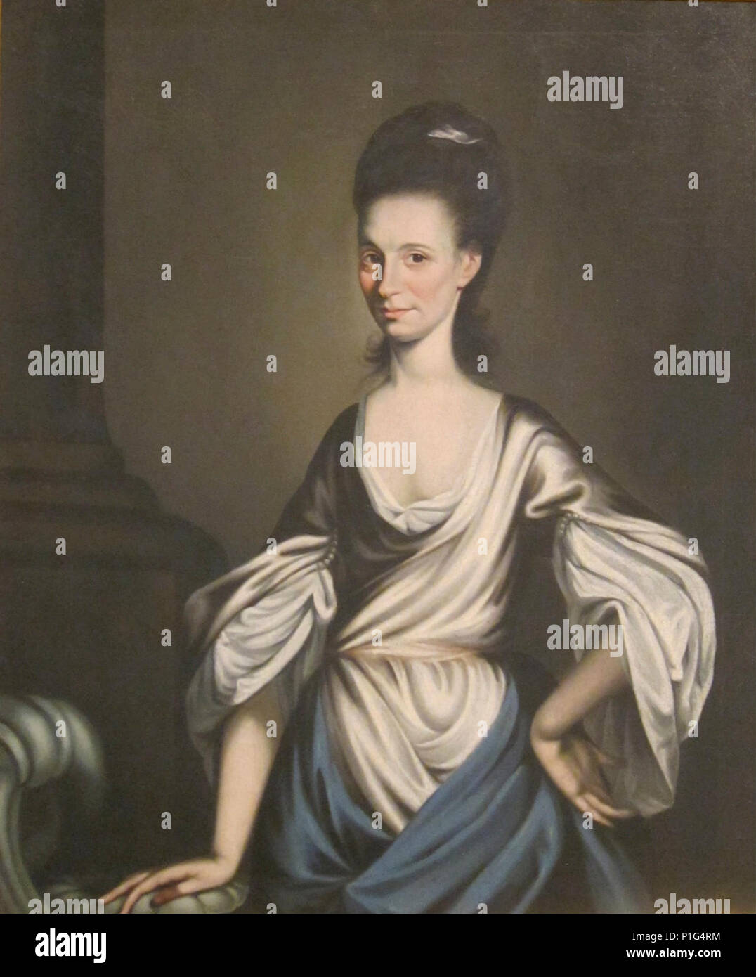 " Ritratto di una giovane donna", attribuito a Samuel King, Dayton Art Institute. Foto Stock