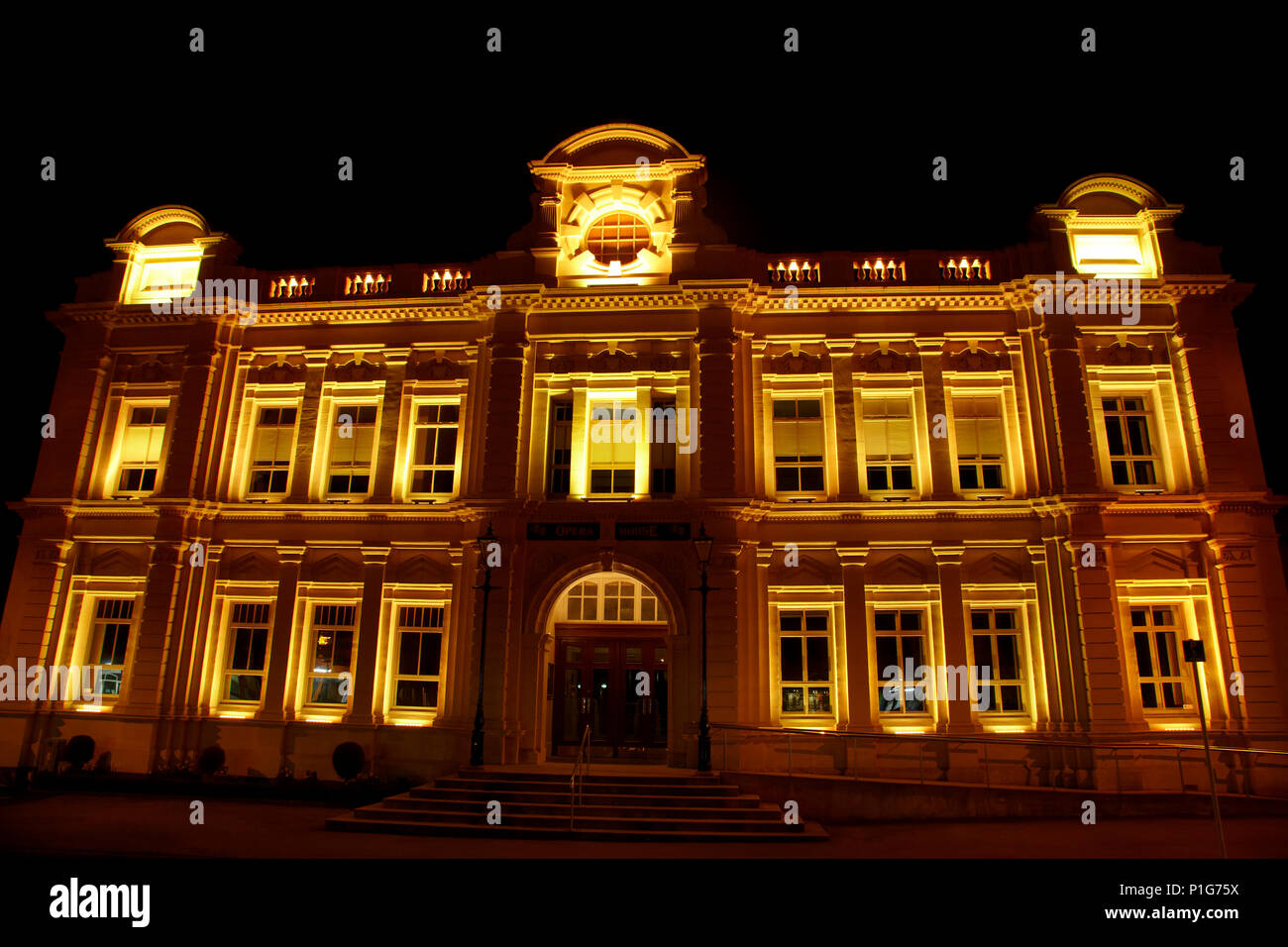 Storica Opera House (1907), Oamaru, North Otago, Isola del Sud, Nuova Zelanda Foto Stock