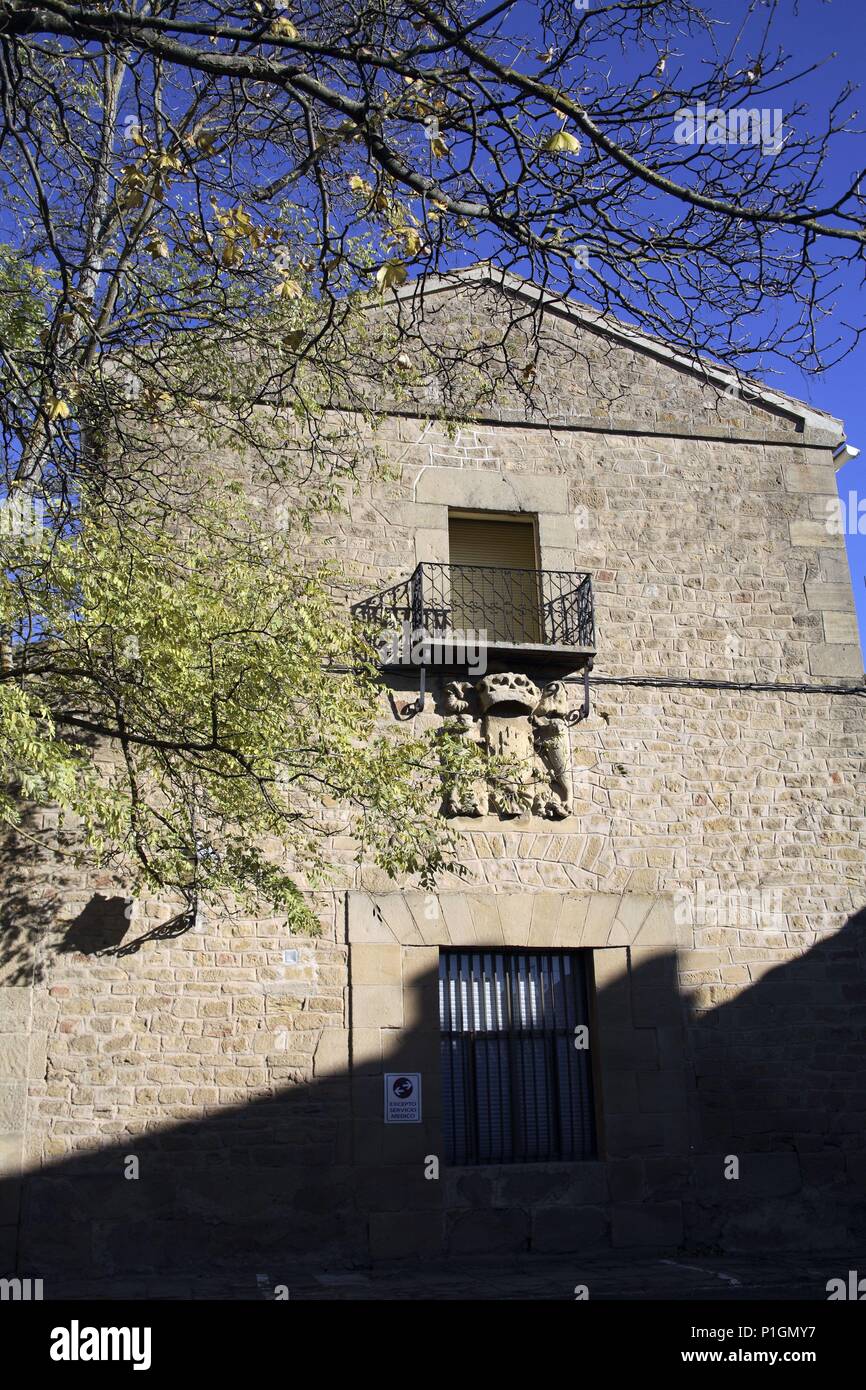 Spagna - Paese Basco - Rioja Alavesa (distretto) - Alava - Vitoria. Laguardia; fachada de lo que queda del Convento de Capuchinos. Foto Stock