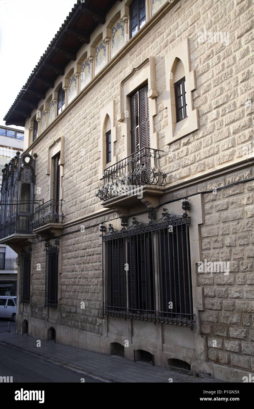 Spagna - El Altiplano (distretto) - Murcia. Jumilla; 'Casa Modernista' o 'Pepita"; arquitectura modernista. Foto Stock