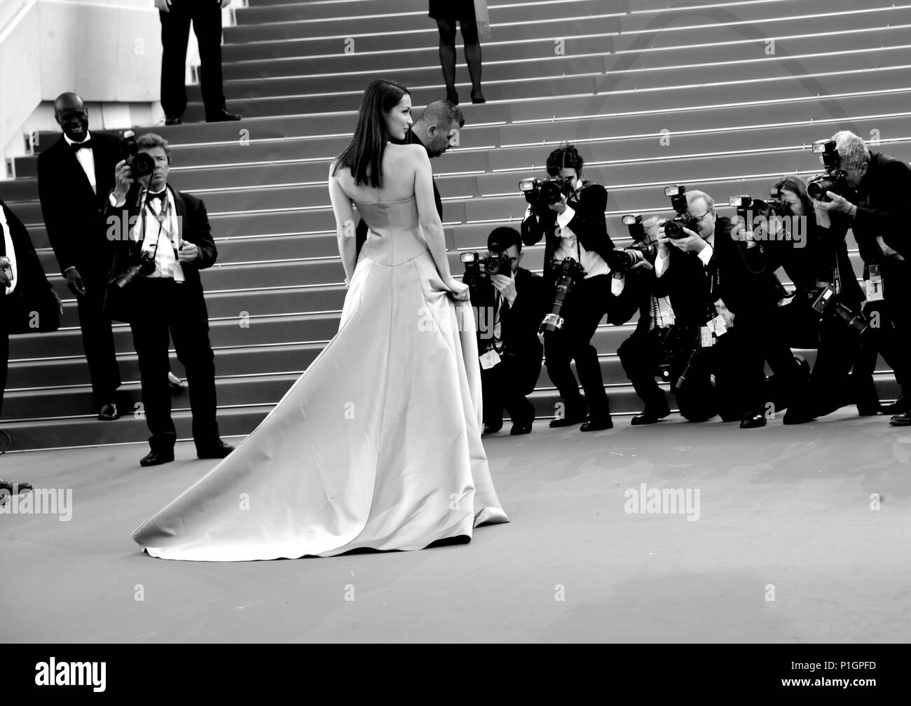 Settantunesima annuale di Cannes Film Festival - 'Ash è bianco purissimo' - Premiere con: Bella Hadid dove: Cannes, Francia Quando: 11 maggio 2018 Credit: IPA/WENN.com * * disponibile solo per la pubblicazione in UK, USA, Germania, Austria, Svizzera** Foto Stock