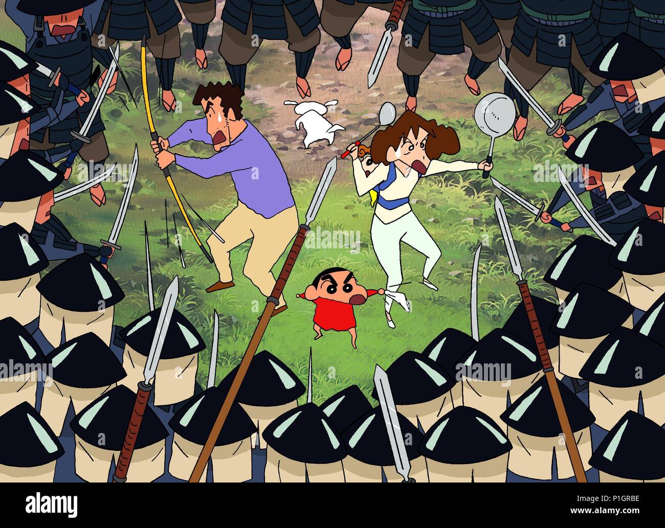 Pellicola originale titolo: SHIN CHAN: EL PEQUEÑO SAMURAI. Titolo inglese: SHIN CHAN: EL PEQUEÑO SAMURAI. Regista: KEIICHI HARA. Anno: 1997. Foto Stock