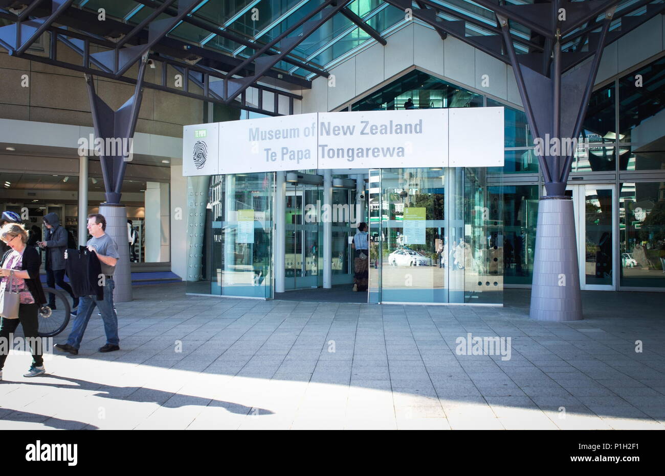 Wellington, Nuova Zelanda - 4 giugno, 2016: il museo della Nuova Zelanda Te Papa Tongarewa è il museo nazionale della Nuova Zelanda, noto come il Te Papa, o 'il nostro posto" Foto Stock