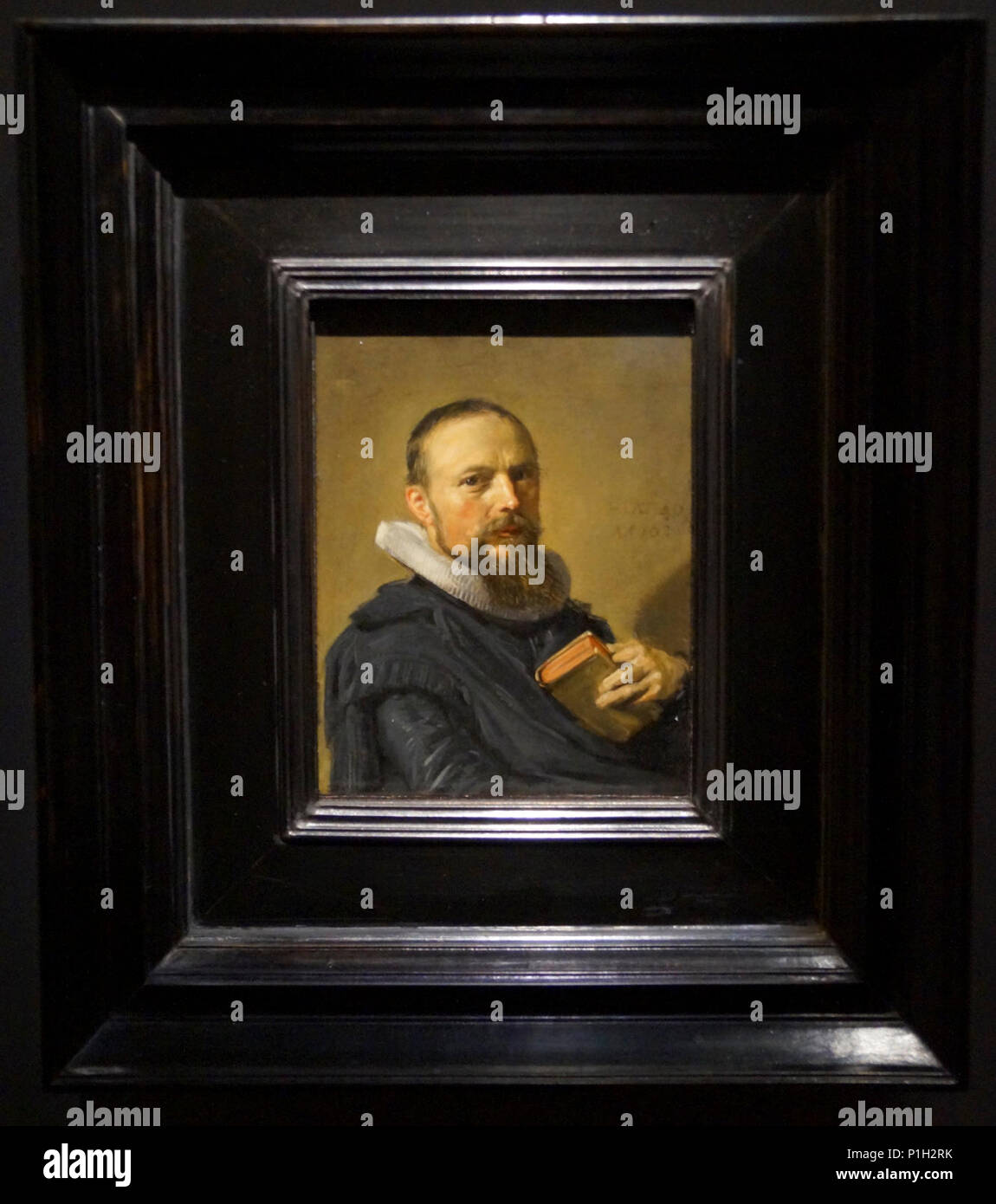 " Ritratto di Samuel Ampzing" (1630) da Frans Hals (1582 o 83 a 1666). Foto Stock