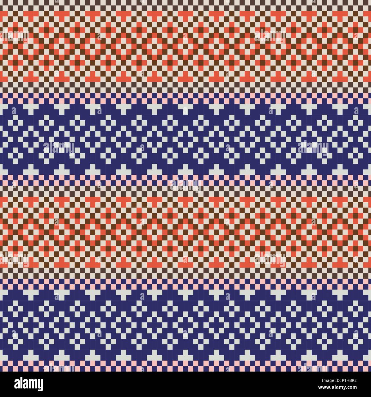 Nastro in perline seamless pattern design. Illustrazione Vettoriale