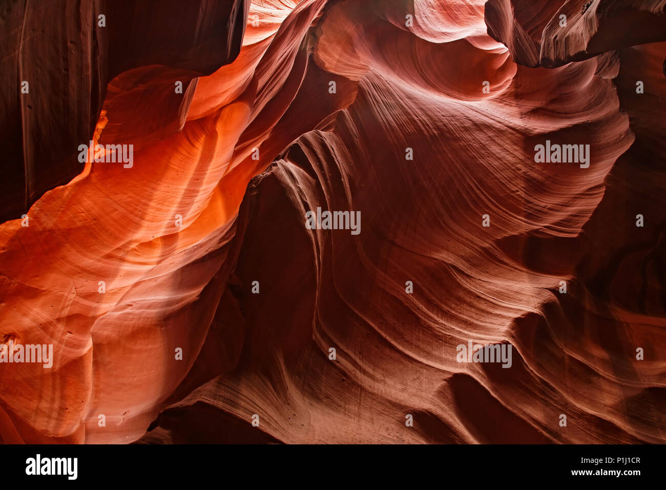 Amazing shot presso il Grand Canyon all'interno della grotta Antelope Foto Stock