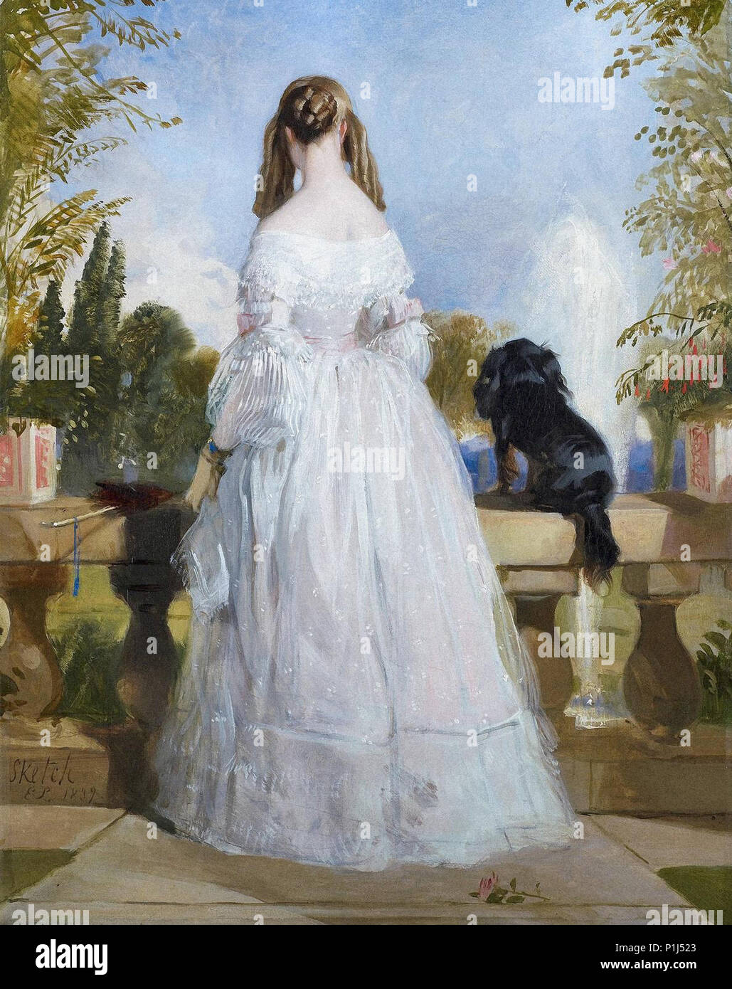 Landseer Sir Edwin Henry - Princess Victoire di Sassonia Coburgo - Gotha-Gotha Foto Stock