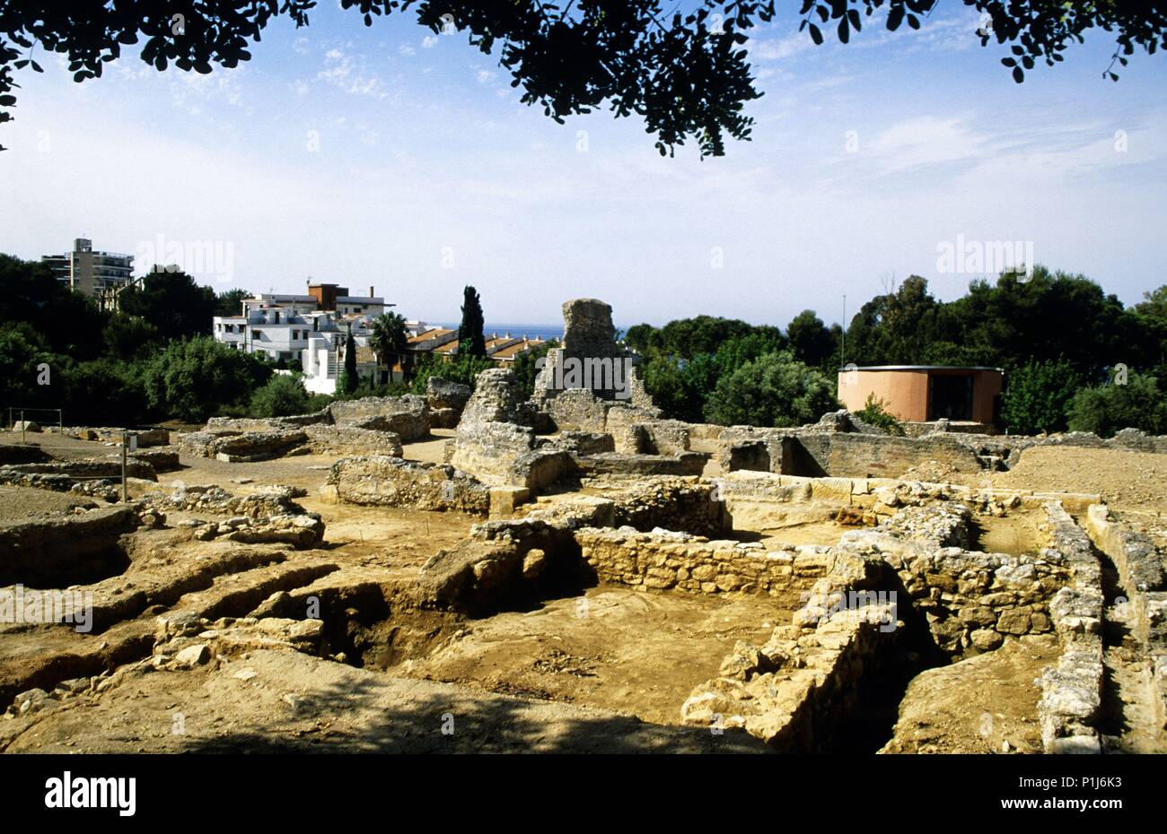 Spagna - Catalogna - Tarragonès (distretto) - Tarragona. Altafulla / Els Munts; ruinas romanas de Els Munts. Foto Stock