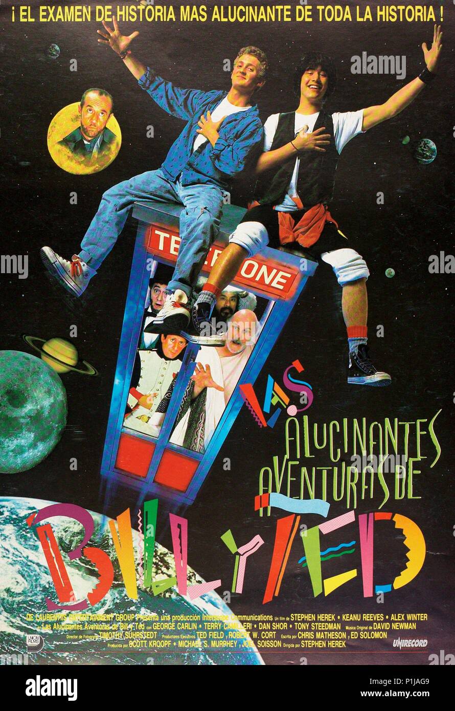 Pellicola originale titolo: Bill e Ted eccellente dell'avventura. Titolo inglese: Bill e Ted eccellente dell'avventura. Regista: STEPHEN HEREK. Anno: 1989. Credito: ORION foto / Album Foto Stock