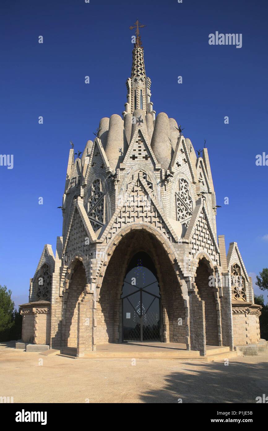 Spagna - Catalogna - Alt Camp (distretto) - Tarragona. Montferri; Santuari de la Mare de Déu de Montserrat (modernista del arquitecto Jujol). Foto Stock